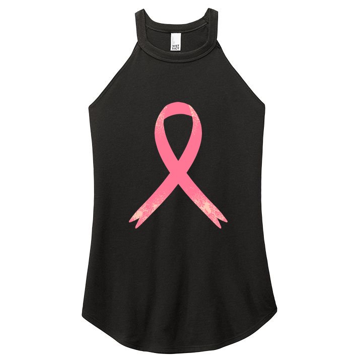 Breast Cancer Heartbeat Pulse Women's Perfect Tri Rocker Tank