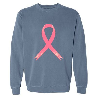 Breast Cancer Heartbeat Pulse Garment-Dyed Sweatshirt