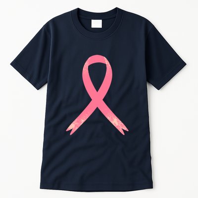 Breast Cancer Heartbeat Pulse Tall T-Shirt