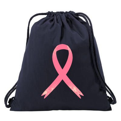 Breast Cancer Heartbeat Pulse Drawstring Bag