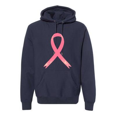 Breast Cancer Heartbeat Pulse Premium Hoodie