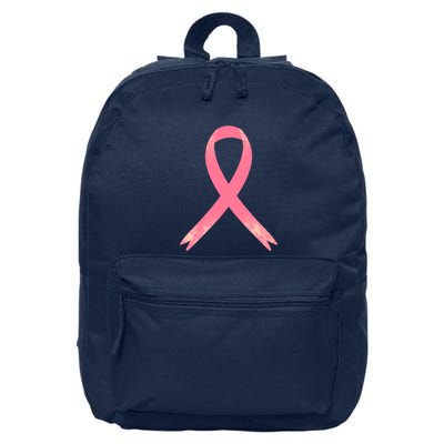 Breast Cancer Heartbeat Pulse 16 in Basic Backpack
