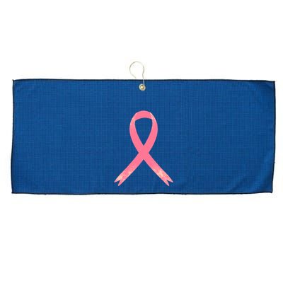 Breast Cancer Heartbeat Pulse Large Microfiber Waffle Golf Towel