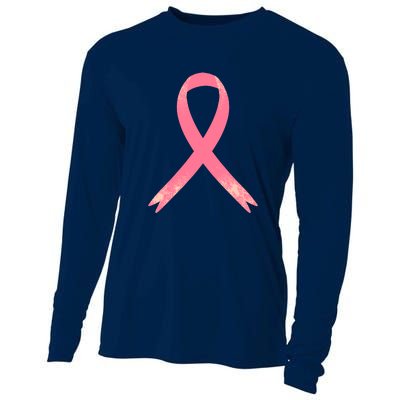 Breast Cancer Heartbeat Pulse Cooling Performance Long Sleeve Crew