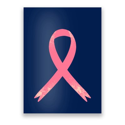 Breast Cancer Heartbeat Pulse Poster
