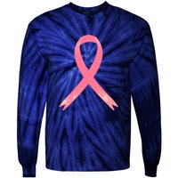 Breast Cancer Heartbeat Pulse Tie-Dye Long Sleeve Shirt