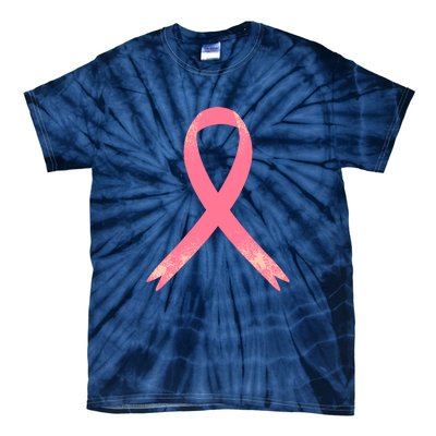 Breast Cancer Heartbeat Pulse Tie-Dye T-Shirt