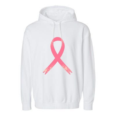 Breast Cancer Heartbeat Pulse Garment-Dyed Fleece Hoodie