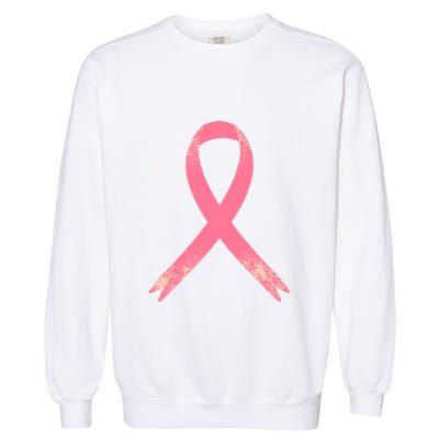Breast Cancer Heartbeat Pulse Garment-Dyed Sweatshirt