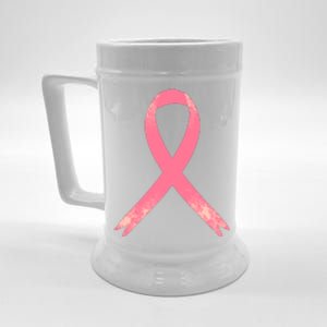 Breast Cancer Heartbeat Pulse Beer Stein