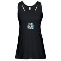 Bigfoot Christmas Holiday Sasquatch Xmas Ladies Essential Flowy Tank