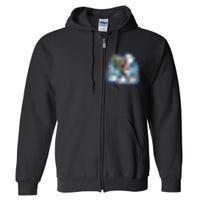 Bigfoot Christmas Holiday Sasquatch Xmas Full Zip Hoodie