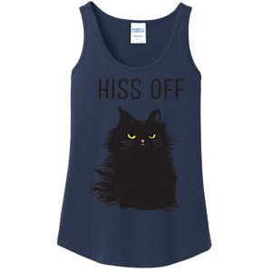 Black Cat Humor Hiss Off Meow Cat Ladies Essential Tank