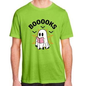 Booooks Cute Halloween Ghost Read More Books Funny Spooky Adult ChromaSoft Performance T-Shirt