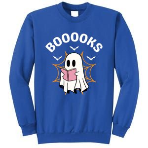 Booooks Cute Halloween Ghost Read More Books Funny Spooky Sweatshirt