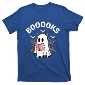 Booooks Cute Halloween Ghost Read More Books Funny Spooky T-Shirt