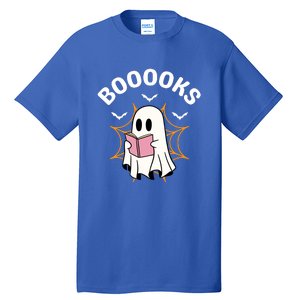 Booooks Cute Halloween Ghost Read More Books Funny Spooky Tall T-Shirt