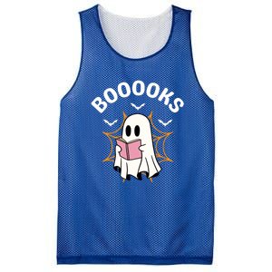 Booooks Cute Halloween Ghost Read More Books Funny Spooky Mesh Reversible Basketball Jersey Tank