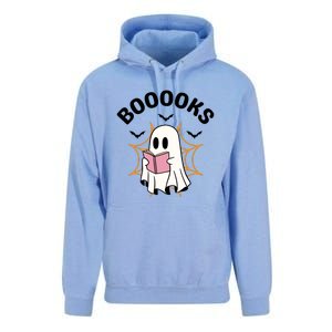 Booooks Cute Halloween Ghost Read More Books Funny Spooky Unisex Surf Hoodie