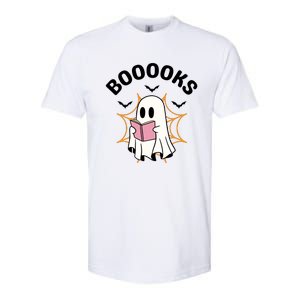 Booooks Cute Halloween Ghost Read More Books Funny Spooky Softstyle CVC T-Shirt