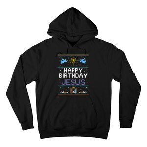 Birthday Cake Happy Birthday Jesus Christian Hoodie