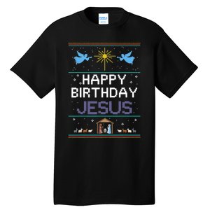 Birthday Cake Happy Birthday Jesus Christian Tall T-Shirt