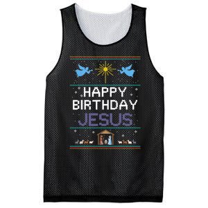 Birthday Cake Happy Birthday Jesus Christian Mesh Reversible Basketball Jersey Tank