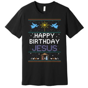 Birthday Cake Happy Birthday Jesus Christian Premium T-Shirt