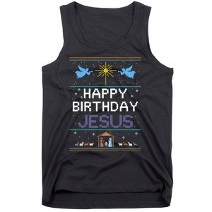 Birthday Cake Happy Birthday Jesus Christian Tank Top