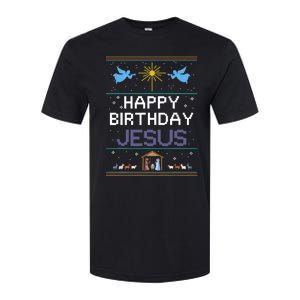 Birthday Cake Happy Birthday Jesus Christian Softstyle CVC T-Shirt