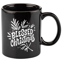 Blessed Christmas Holiday 11oz C Handle Ceramic Mug
