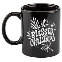 Blessed Christmas Holiday 11oz C Handle Ceramic Mug