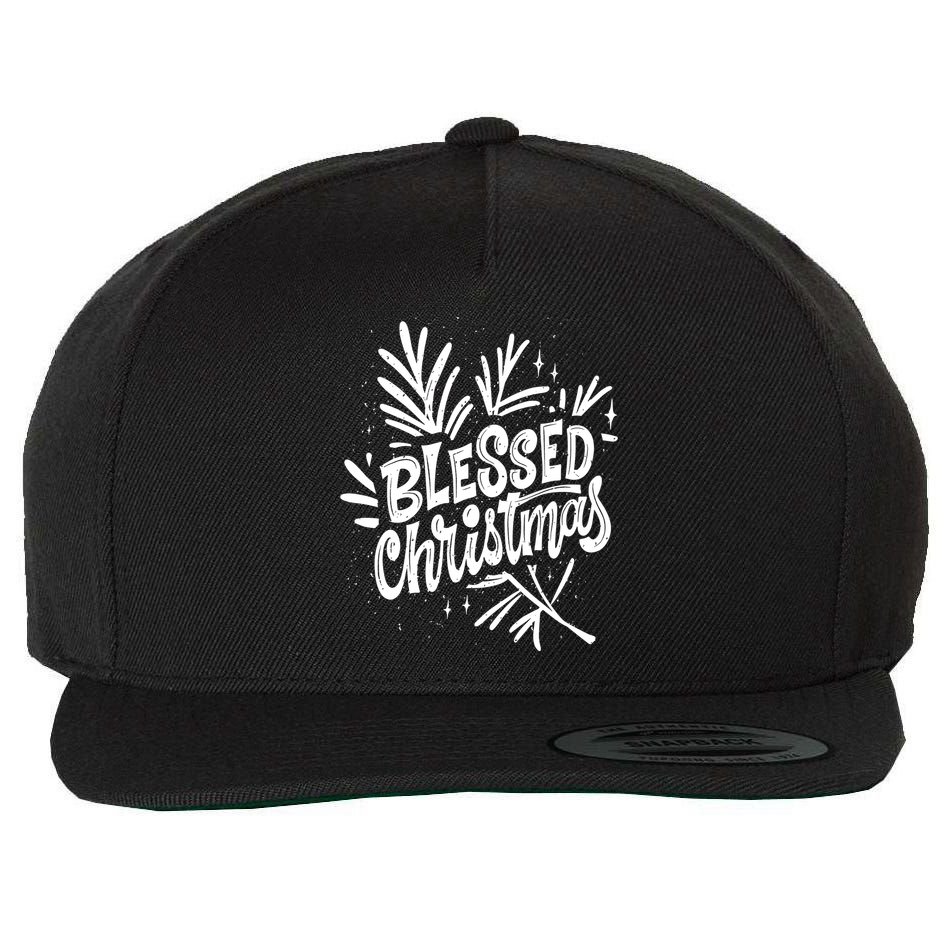 Blessed Christmas Holiday Wool Snapback Cap