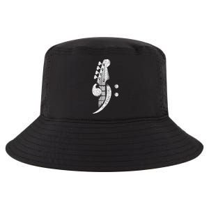 Bass Cleff Headstock Bassist Bass Guitar Musician Cool Comfort Performance Bucket Hat