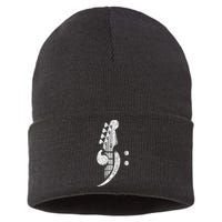 Bass Cleff Headstock Bassist Bass Guitar Musician Sustainable Knit Beanie