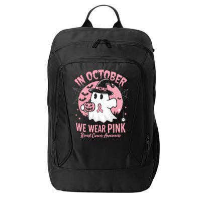 Breast Cancer Halloween In October We Wear City Backpack