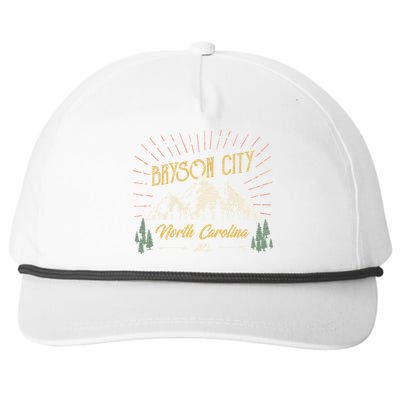 Bryson City Hiking North Carolina Snapback Five-Panel Rope Hat