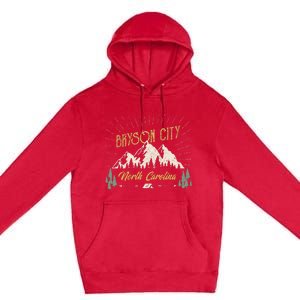 Bryson City Hiking North Carolina Premium Pullover Hoodie