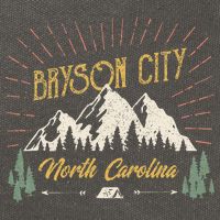 Bryson City Hiking North Carolina Cotton Canvas Backpack