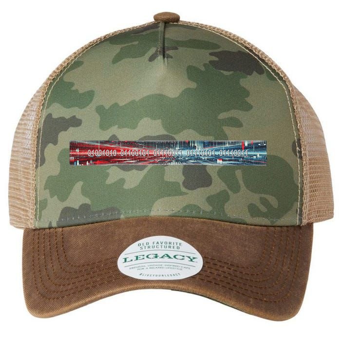 Binary Code Hidden Message Legacy Tie Dye Trucker Hat