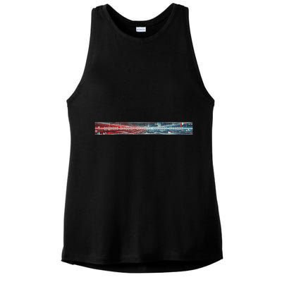 Binary Code Hidden Message Ladies PosiCharge Tri-Blend Wicking Tank