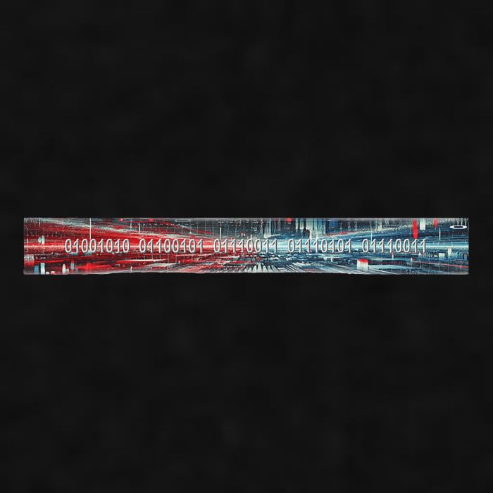 Binary Code Hidden Message Ladies PosiCharge Tri-Blend Wicking Tank