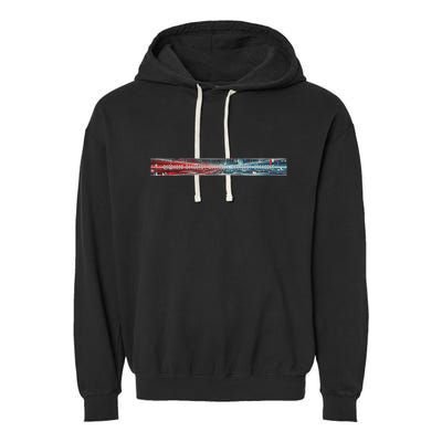Binary Code Hidden Message Garment-Dyed Fleece Hoodie