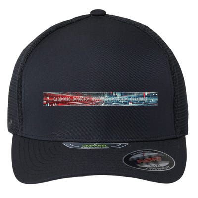 Binary Code Hidden Message Flexfit Unipanel Trucker Cap
