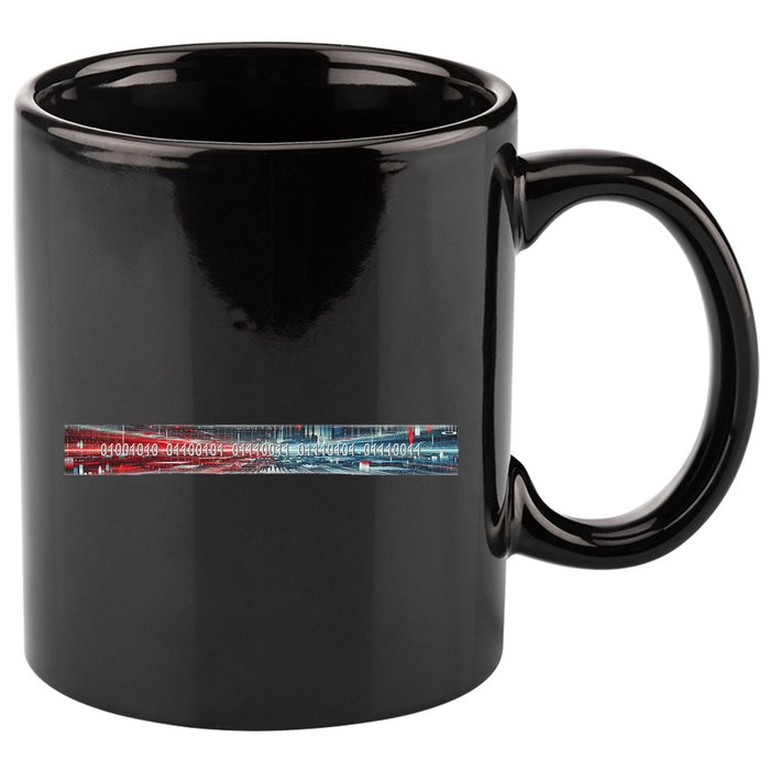 Binary Code Hidden Message 11oz C Handle Ceramic Mug