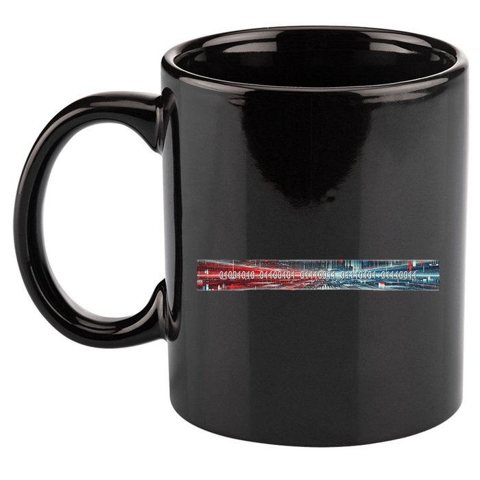 Binary Code Hidden Message 11oz C Handle Ceramic Mug
