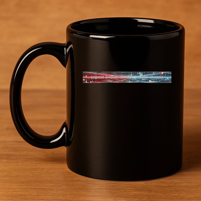 Binary Code Hidden Message 11oz C Handle Ceramic Mug