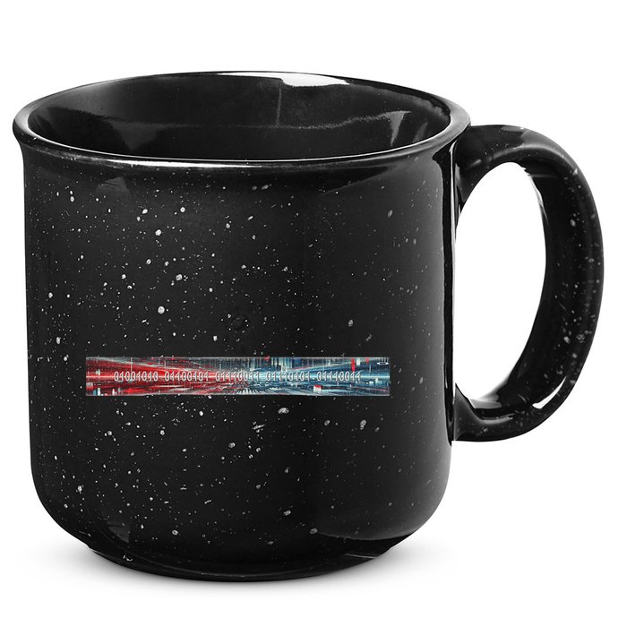Binary Code Hidden Message 15oz Campfire Ceramic Mug