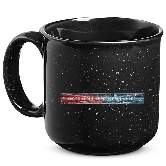 Binary Code Hidden Message 15oz Campfire Ceramic Mug