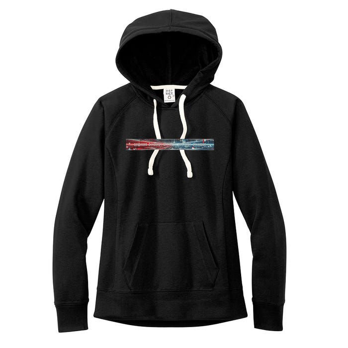 Binary Code Hidden Message Women's Fleece Hoodie